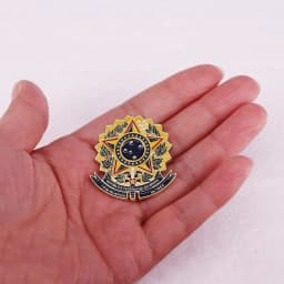 Brazil Badge Star Medal Metal Brooch Jewelry