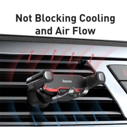 Baseus Car Phone Holder for Car Air Vent Mount Cell Phone Support Phone Holder Stand for iPhone Samsung Metal Gravity Phone Hold