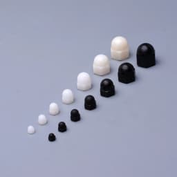 10pcs/50pcs M3 M4 M5 M6 M8 M10 M12 Black and white plastic nuts with nylon cover hexagon nuts