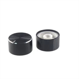 10PCS aluminum knob encoder sound card potentiometer knob fine inside hole 6mm volume power amplifier adjustment metal cap