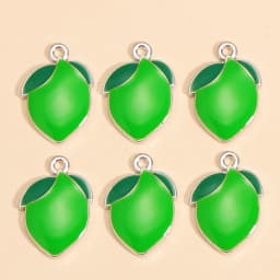 10Pcs 8x19mm Enamel Purple Eggplant Charms Pendant For DIY Jewelry Making Supplies Handmade Earrings Bracelets Accessories Craft