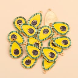 10Pcs 8x19mm Enamel Purple Eggplant Charms Pendant For DIY Jewelry Making Supplies Handmade Earrings Bracelets Accessories Craft