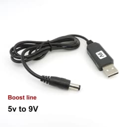 Adapter Cable DC 5V to USB 9V 8.4V 12V 12.6V Step UP Module Power Boost Line Converter for PC Laptop Router 5.5X2.1mm Plug  W1