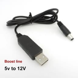 Adapter Cable DC 5V to USB 9V 8.4V 12V 12.6V Step UP Module Power Boost Line Converter for PC Laptop Router 5.5X2.1mm Plug  W1