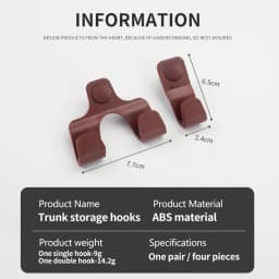 Universal Car Trunk Storage Hook Sundries Bag Towel Hook Auto Interior Organizer Accessory For BMW G30 G38 G20 F30 F10 X3X4 X5X6