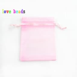 50pcs 7x9 9x12 10x15 13x18cm Gift Organza Bags Drawable Wedding Party Decoration Gift Bags Display Packaging Jewelry Pouches