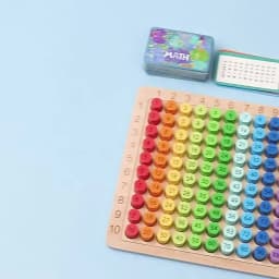 Montessori Educational Wooden Toys Children Baby Math Toys 99 Multiplication Table Math Arithmetic Teaching Aids for Kids Gifts