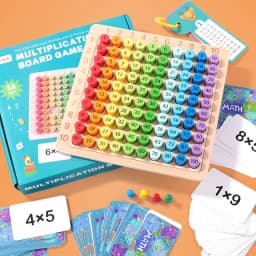 Montessori Educational Wooden Toys Children Baby Math Toys 99 Multiplication Table Math Arithmetic Teaching Aids for Kids Gifts