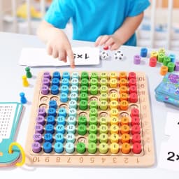 Montessori Educational Wooden Toys Children Baby Math Toys 99 Multiplication Table Math Arithmetic Teaching Aids for Kids Gifts