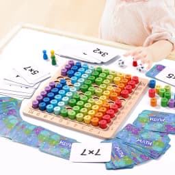 Montessori Educational Wooden Toys Children Baby Math Toys 99 Multiplication Table Math Arithmetic Teaching Aids for Kids Gifts