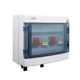 TOMZN Solar Photovoltaic PV Combiner Box With Lightning Protection 2 Input 2 Out DC 600V Fuse MCB SPD Waterproof Box IP65 12ways