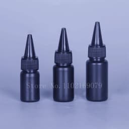 50Pcs 10ml-100ml Empty UV Shadowless Glue Bottles PE Plastic Drop Dispensing Applicator Squeeze Bottle Black Paint Ink Container
