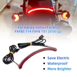 For Harley Softail Fat Bob FXFBS 114 FXFB 2018-2022 Motorcycle LED Rear Fender Taillight Turn Signal Running Light Lamp Parts