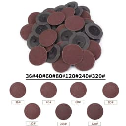 2 Inch 50mmSanding Discs Quick Change Polishing Pads For Air Polisher Grinding Rotary Tools Abrasive Sandpaper 15-50pcs