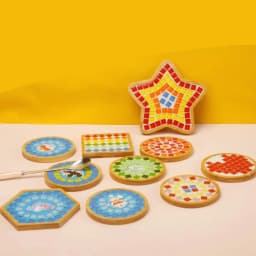 Mosaic Tiles for Crafts Blue Shine Assorted Color 50pcs Glass Glitter Mosaic Supplies Pieces Bulk Square Shape Home Decoration