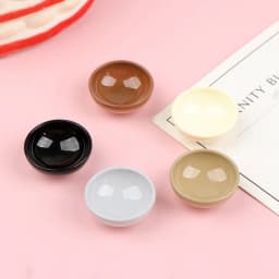 10pcs Dollhouse Miniature Bowl Dish Round Mini Cutlery Toy 1/12 Scale Doll House Kitchen Dinning Accessory