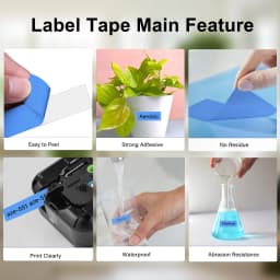 1PK Compatible for Brother TZE Tape 231 241 251 S231 Ribbons 6/9/12/18/24mm Laminated Tape for Brother P-touch Label Printer