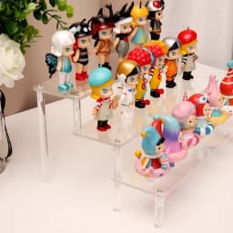 Acrylic Display Stand Ladder Shelf Hand-made Figure Toy Animation Car Model Blind Box Perfume Storage Model Stand