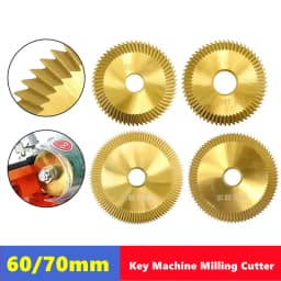 1pcs Key Machine Saw Blade 60/70mm 60/80/100T Double-Sided HSS Key Milling Cutter Multi-Function Key Copying Machine Cutter