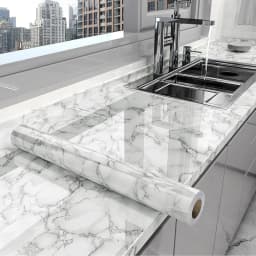Kitchen Oil-Proof Film Stove Waterproof Moisture-Proof Self-Adhesive Wallpaper Countertop Cabinet Renovation Tile Marble Sticker