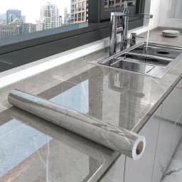 Kitchen Oil-Proof Film Stove Waterproof Moisture-Proof Self-Adhesive Wallpaper Countertop Cabinet Renovation Tile Marble Sticker