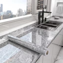 Kitchen Oil-Proof Film Stove Waterproof Moisture-Proof Self-Adhesive Wallpaper Countertop Cabinet Renovation Tile Marble Sticker