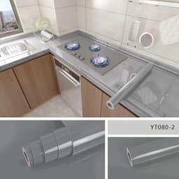 Kitchen Oil-Proof Film Stove Waterproof Moisture-Proof Self-Adhesive Wallpaper Countertop Cabinet Renovation Tile Marble Sticker