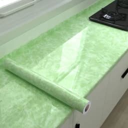 Kitchen Oil-Proof Film Stove Waterproof Moisture-Proof Self-Adhesive Wallpaper Countertop Cabinet Renovation Tile Marble Sticker