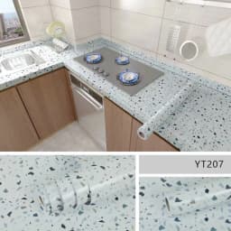 Kitchen Oil-Proof Film Stove Waterproof Moisture-Proof Self-Adhesive Wallpaper Countertop Cabinet Renovation Tile Marble Sticker
