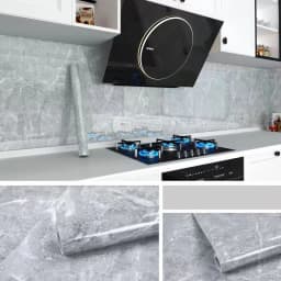 Kitchen Oil-Proof Film Stove Waterproof Moisture-Proof Self-Adhesive Wallpaper Countertop Cabinet Renovation Tile Marble Sticker