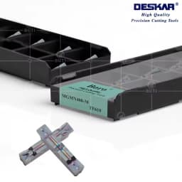 DESKAR 100% Original MGMN200-G200-T250-T 300-T 400-T 400-M 500-M TF618 10Pcs Lathe Hardened Steel Grooving Turning Tools Inserts