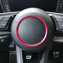 Car Steering Wheel Center Ring Decor Trim Cover for Audi A4 S4 B9 RS4 A3 S3 8Y Q2 A5 F5 TT A1 S12017 2018 2019 2020 Accessories