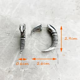 Earring Claw New Vintage 925 Sterling Silver Gift For Women High Quality Fine Jewelry
