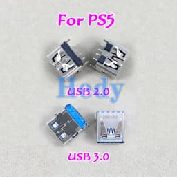 1PC Video Interface Jack Connector HDMI-Compatible For PS5 Console 3.0 2.0 USB Socket TV interface Charging SocketV1 V2 V3