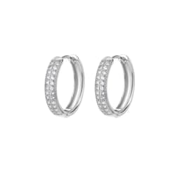 Zircon Snowflake Earrings For Women Gold Color Stainless Steel Flower Geometric Hoop Earring Aesthetic Luxury Wedding Jewerly