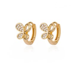 Zircon Snowflake Earrings For Women Gold Color Stainless Steel Flower Geometric Hoop Earring Aesthetic Luxury Wedding Jewerly