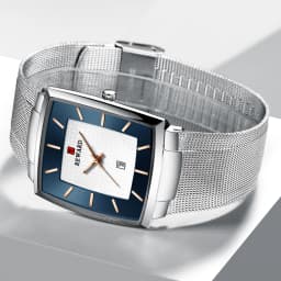 REWARD Fashion Watches Men Top Luxury Brand Square Blue Men's Wristwatch Stainless Steel Waterproof Quartz Clock Male