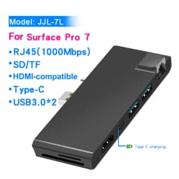 KARTOMAN USB 3.0 HUB 4K HDMI-compatibl Gigabit Ethernet Type C adapter TF/SD for Microsoft Surface Pro 7 Laptop Docking Stations