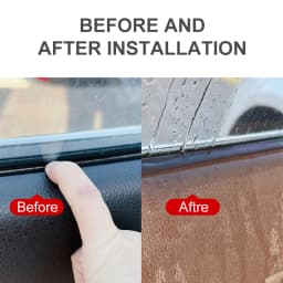 SEAMETAL Rubber Car Window Seal Strip 7-Shape Car Side Window Gap Filler Noise Insulation Waterproof Windproof Sealing Strips