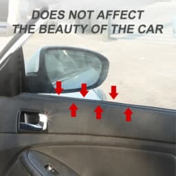 SEAMETAL Rubber Car Window Seal Strip 7-Shape Car Side Window Gap Filler Noise Insulation Waterproof Windproof Sealing Strips