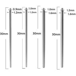 Surgical Steel 14/16/18G Insertion Pin Taper for Threadless Jewelry Nostril Piercing Taper Push in Earrings Body Piercings Tool