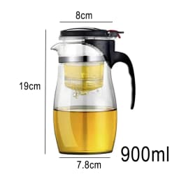 Teapot Brewing 900ml/750ml/500ml/350ml Resistant Glass Teapot and Cup Set Glass Tea Pot With Infuser Pu Erh Kettle Gaiwan Pots