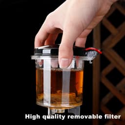 Teapot Brewing 900ml/750ml/500ml/350ml Resistant Glass Teapot and Cup Set Glass Tea Pot With Infuser Pu Erh Kettle Gaiwan Pots