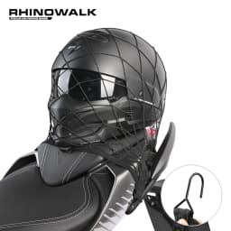 Rhinowalk Motorcycle 8 Metal Or Plastic Hooks Helmet Holder Net Motorbike Luggage Net Holder Mesh Storage Trunk Bag Accessories