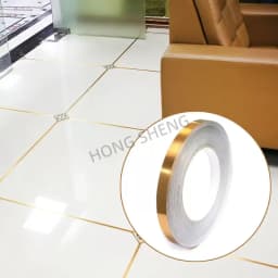 50M Gold black Self-Adhesive Tile Stickers Tape Floor Waterproof Wall Gap Sealing Strip Tile Beauty Seam Sticker Home Decoratio