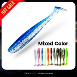 Bazooka Shad Worm Fishing Soft Lure Big Silicone 90 100mm Bait T Tail Easy Shiner Wobbler Swimbait Pesca Trout Pike Bass Winter