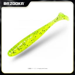 Bazooka Shad Worm Fishing Soft Lure Big Silicone 90 100mm Bait T Tail Easy Shiner Wobbler Swimbait Pesca Trout Pike Bass Winter