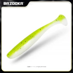 Bazooka Shad Worm Fishing Soft Lure Big Silicone 90 100mm Bait T Tail Easy Shiner Wobbler Swimbait Pesca Trout Pike Bass Winter