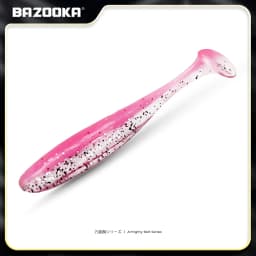 Bazooka Shad Worm Fishing Soft Lure Big Silicone 90 100mm Bait T Tail Easy Shiner Wobbler Swimbait Pesca Trout Pike Bass Winter