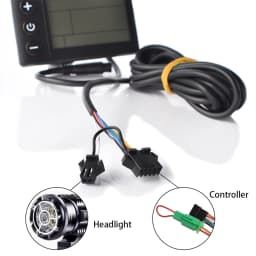 JRAHK 36V 350W S866 BLDC Controller Kit Electric Bicycle Controller 36V 7A-20A 48V 350W Electric Scooter Accelerator 60V